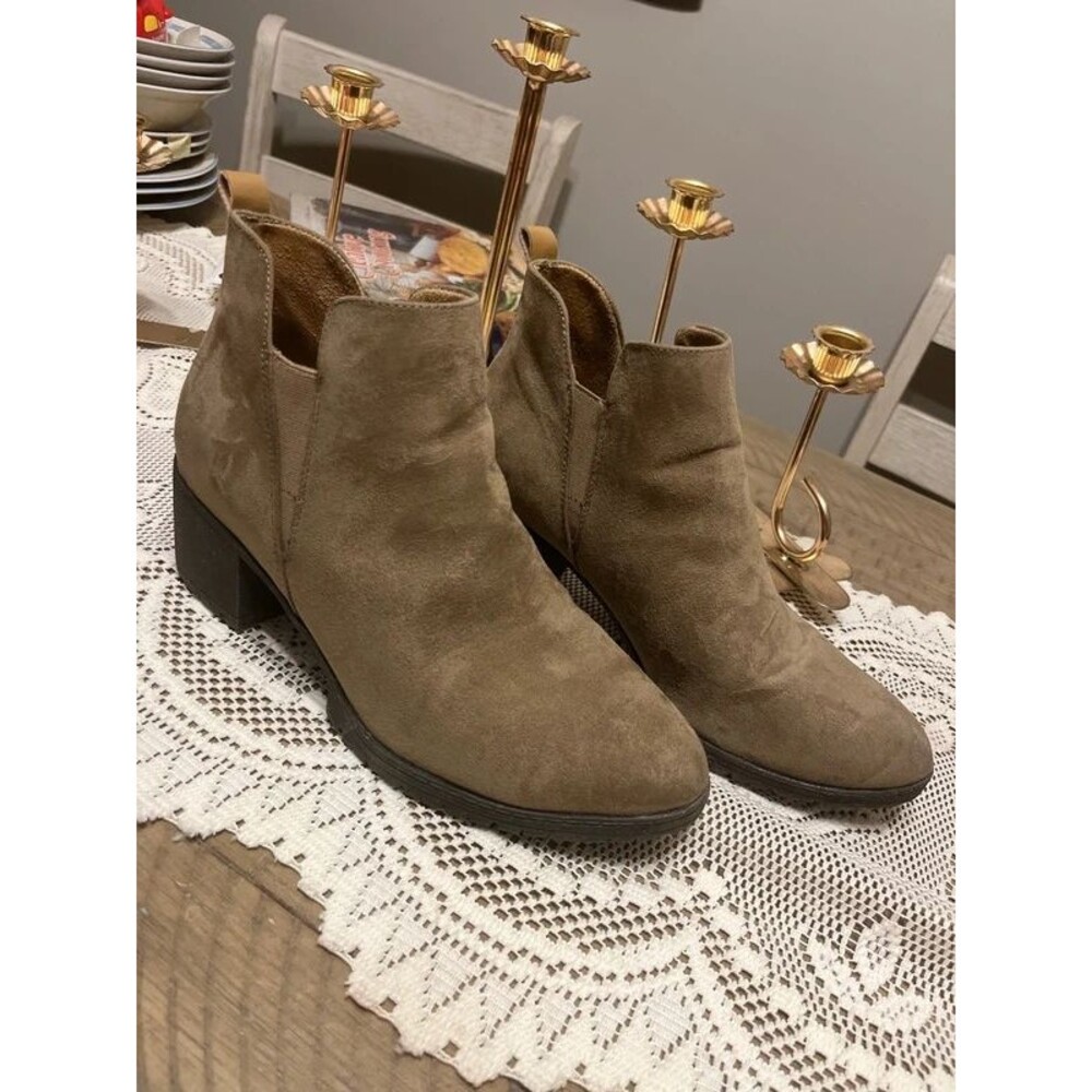 Dr. Scholl's London Ankle Boots tan faux shade